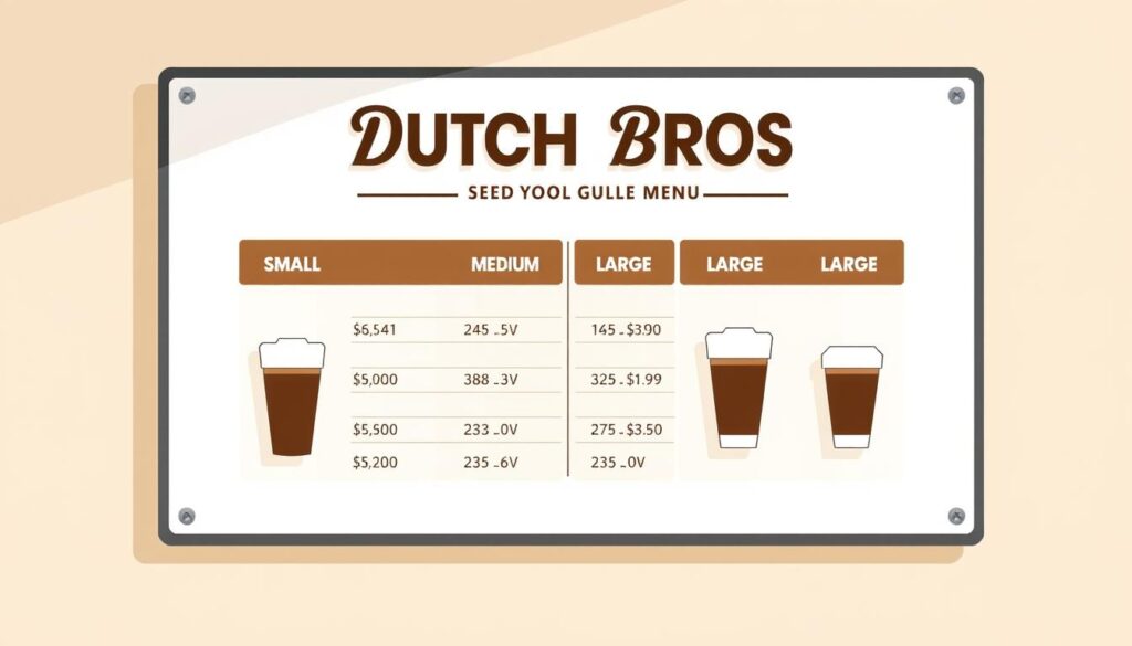 Dutch Bros Coffee Menu Sizes and Pricing