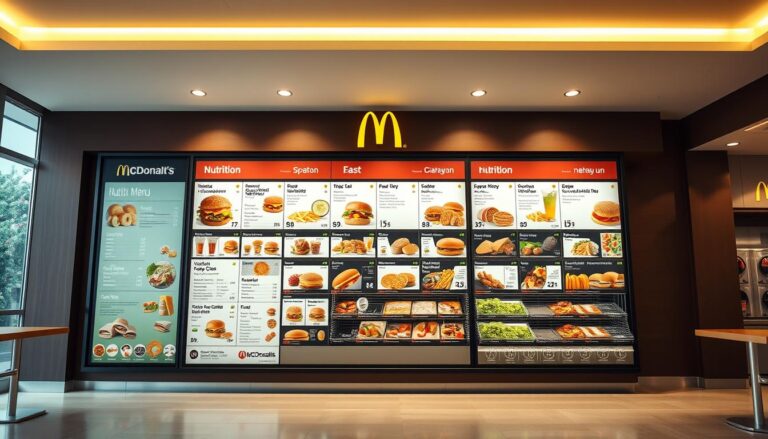 McDonald's Nutrition Menu