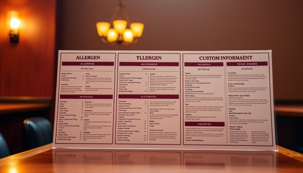 Texas Roadhouse Allergen Information Custom Orders