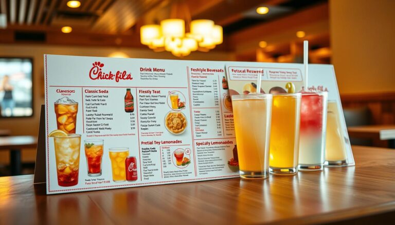 chick fil a drink menu