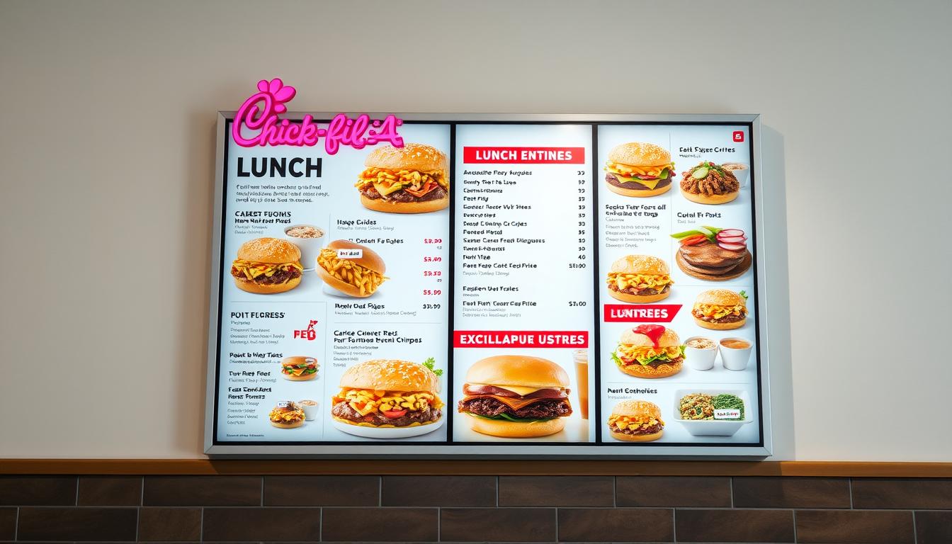 chick fil a lunch menu