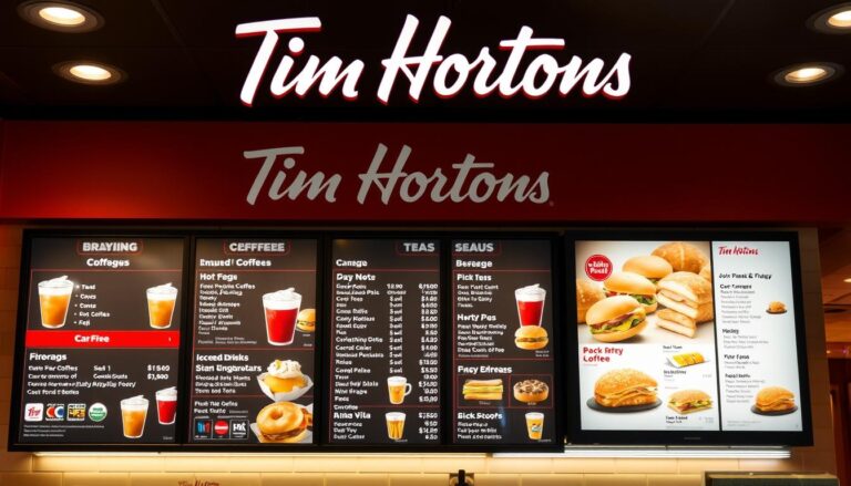 tim hortons menu