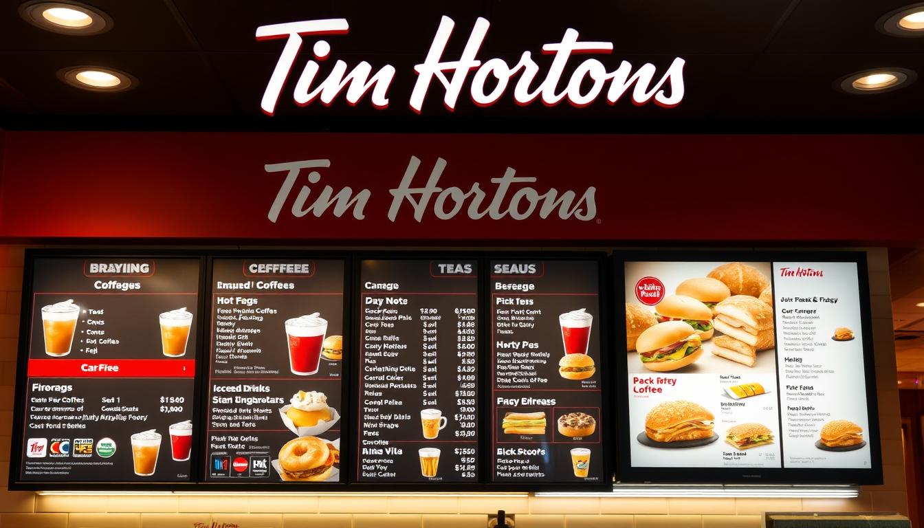 tim hortons menu